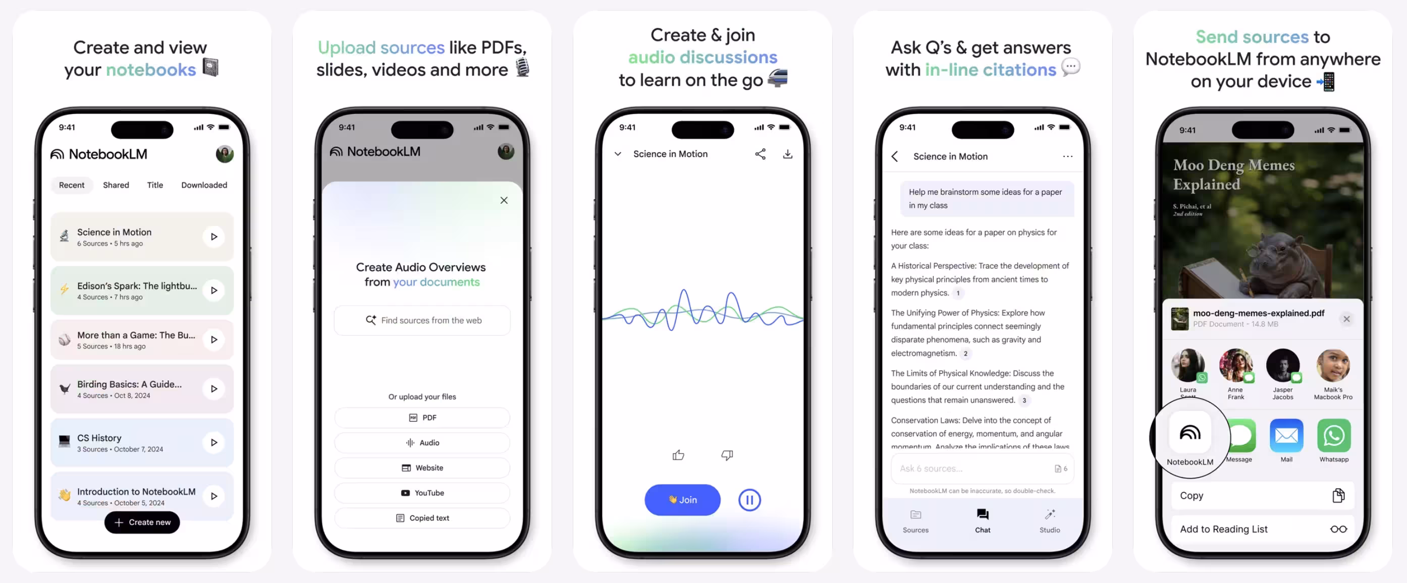 NotebookLM by Google interface screenshot